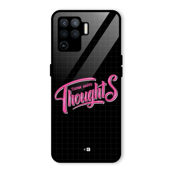 Joyful Thoughts Glass Back Case for Oppo F19 Pro