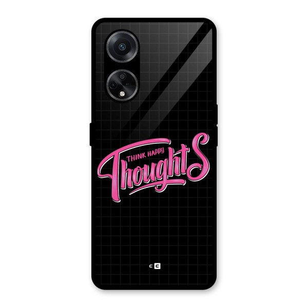 Joyful Thoughts Glass Back Case for Oppo F23