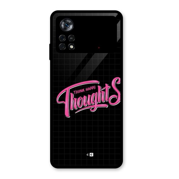 Joyful Thoughts Glass Back Case for Poco X4 Pro 5G