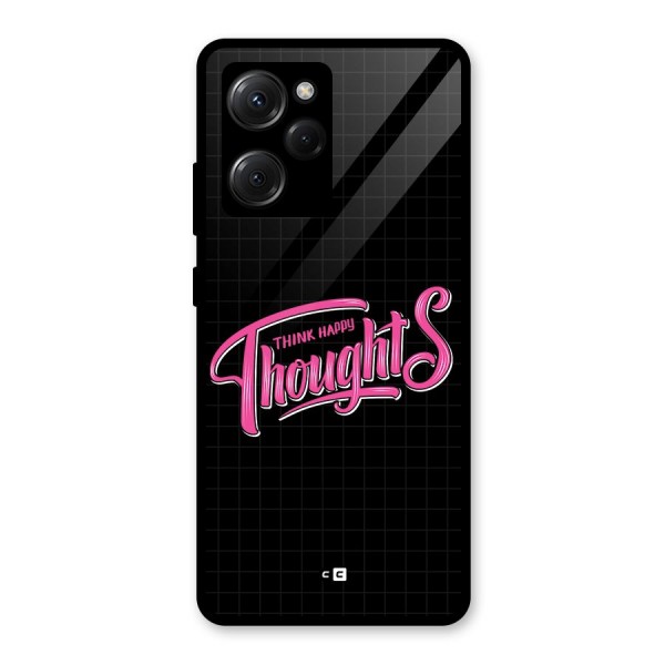 Joyful Thoughts Glass Back Case for Poco X5 Pro