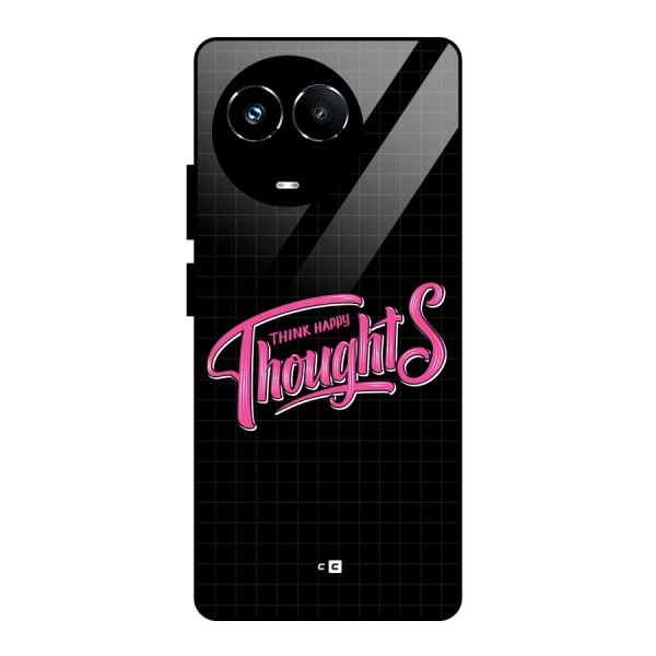 Joyful Thoughts Glass Back Case for Realme 11X