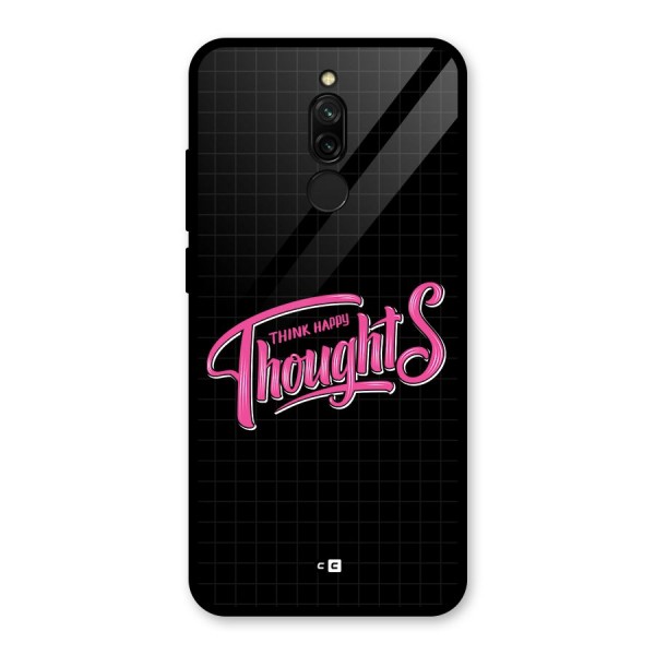 Joyful Thoughts Glass Back Case for Redmi 8