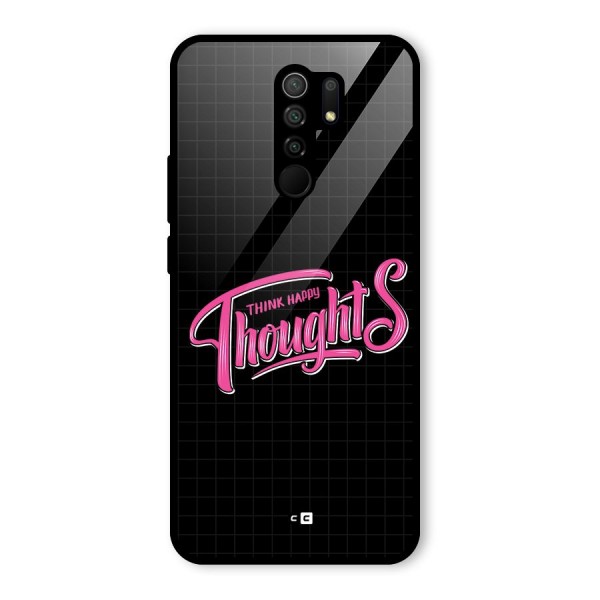 Joyful Thoughts Glass Back Case for Redmi 9 Prime