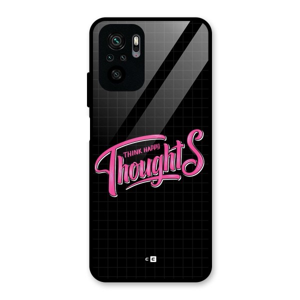 Joyful Thoughts Glass Back Case for Redmi Note 10