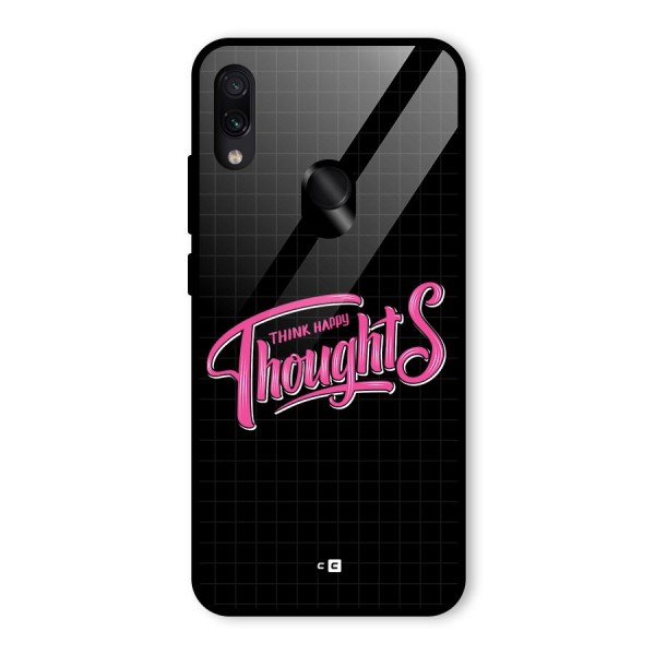 Joyful Thoughts Glass Back Case for Redmi Note 7