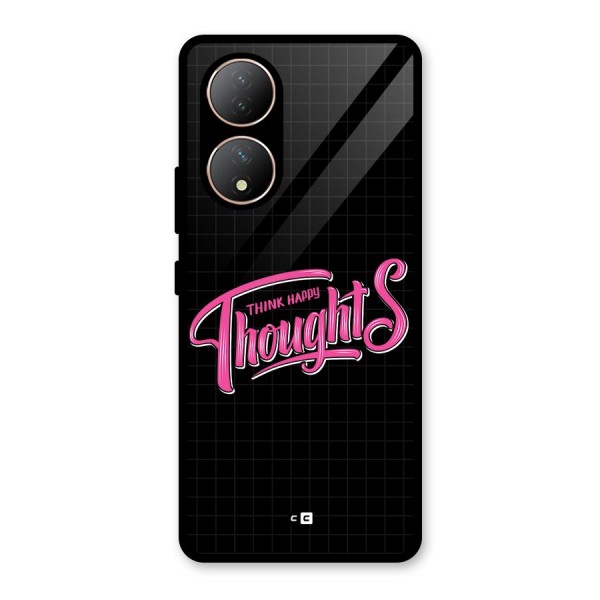 Joyful Thoughts Glass Back Case for Vivo T2