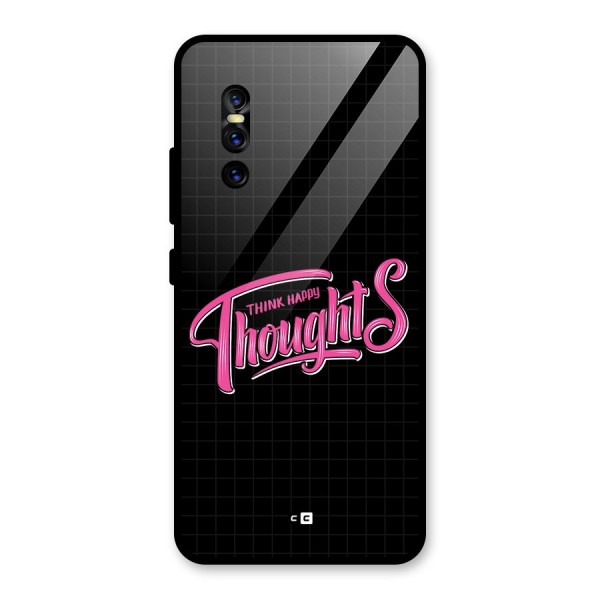 Joyful Thoughts Glass Back Case for Vivo V15 Pro