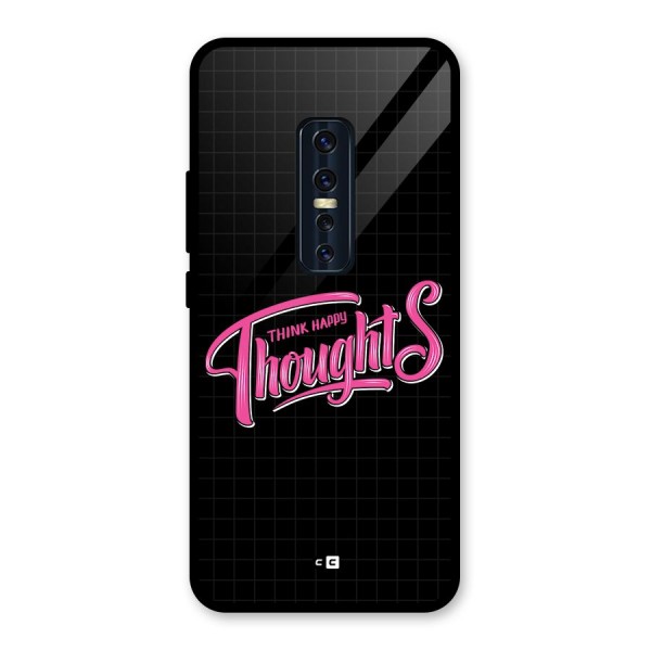 Joyful Thoughts Glass Back Case for Vivo V17 Pro