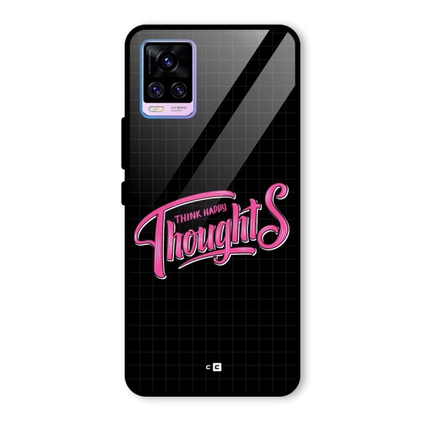 Joyful Thoughts Glass Back Case for Vivo V20 Pro