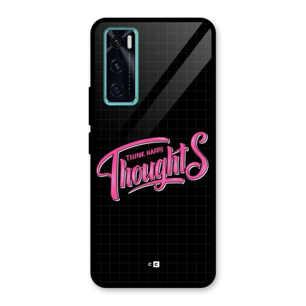 Joyful Thoughts Glass Back Case for Vivo V20 SE