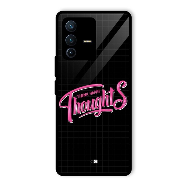 Joyful Thoughts Glass Back Case for Vivo V23 Pro