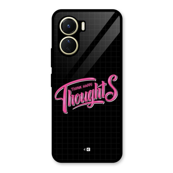 Joyful Thoughts Glass Back Case for Vivo Y16