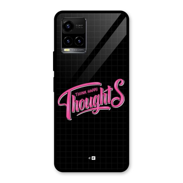 Joyful Thoughts Glass Back Case for Vivo Y21G