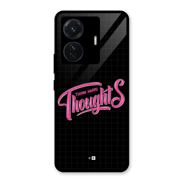 Joyful Thoughts Glass Back Case for Vivo iQOO Z6 Pro