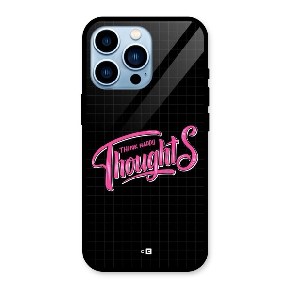 Joyful Thoughts Glass Back Case for iPhone 13 Pro