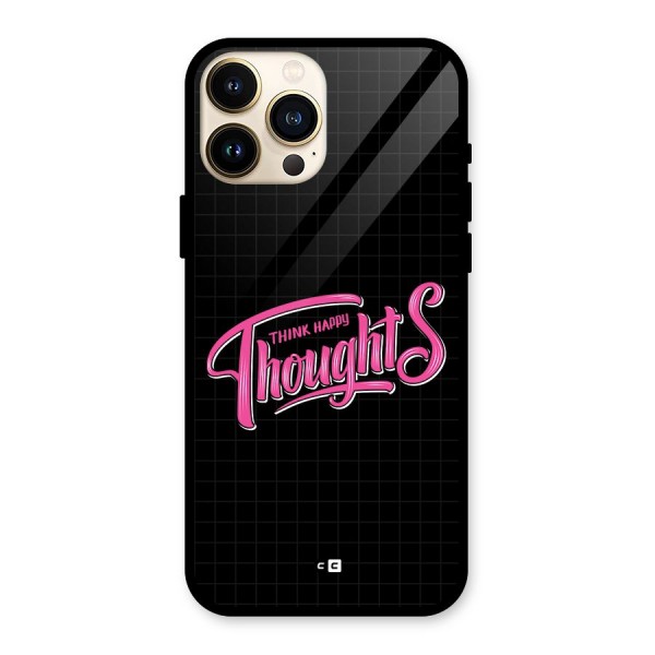 Joyful Thoughts Glass Back Case for iPhone 13 Pro Max