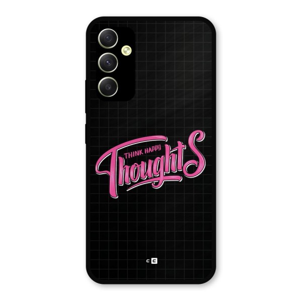 Joyful Thoughts Metal Back Case for Galaxy A34