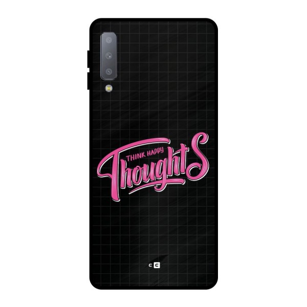 Joyful Thoughts Metal Back Case for Galaxy A7 (2018)