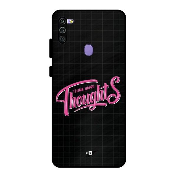 Joyful Thoughts Metal Back Case for Galaxy M11