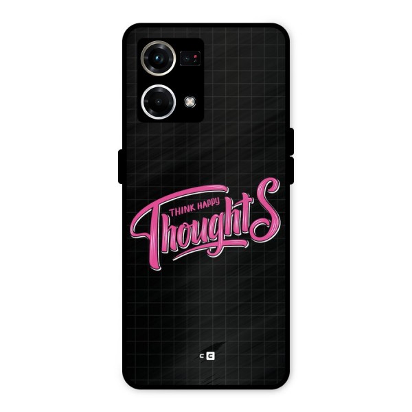 Joyful Thoughts Metal Back Case for Oppo F21s Pro 4G