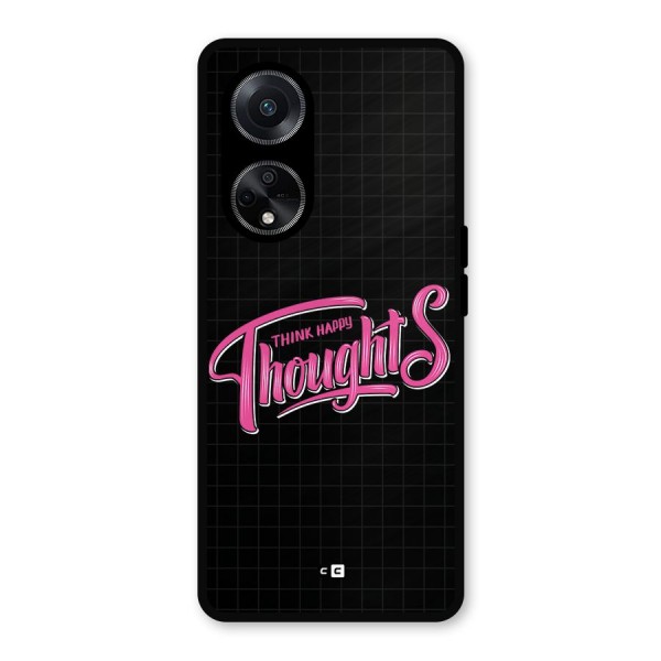 Joyful Thoughts Metal Back Case for Oppo F23