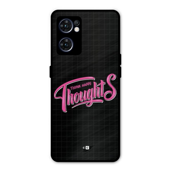 Joyful Thoughts Metal Back Case for Oppo Reno7 5G