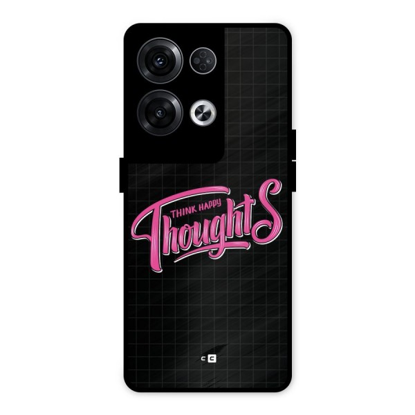 Joyful Thoughts Metal Back Case for Oppo Reno8 Pro 5G