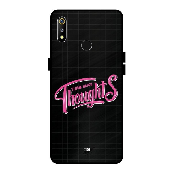 Joyful Thoughts Metal Back Case for Realme 3