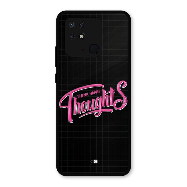 Joyful Thoughts Metal Back Case for Redmi 10