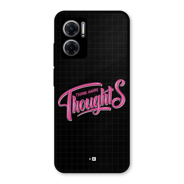 Joyful Thoughts Metal Back Case for Redmi 11 Prime 5G