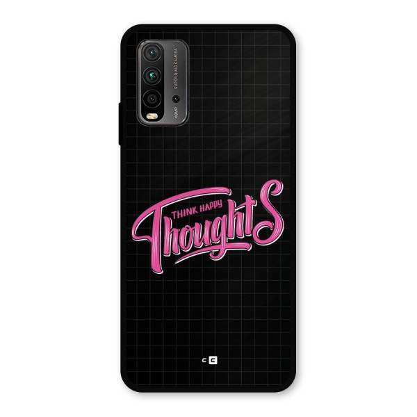 Joyful Thoughts Metal Back Case for Redmi 9 Power