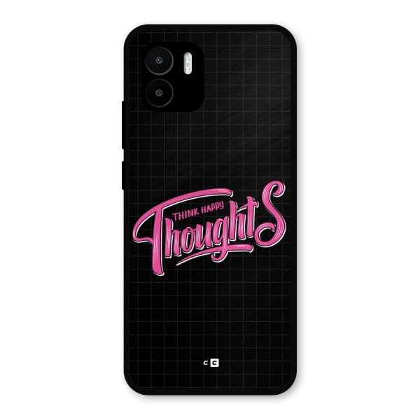 Joyful Thoughts Metal Back Case for Redmi A1