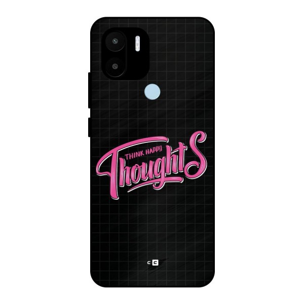 Joyful Thoughts Metal Back Case for Redmi A1 Plus