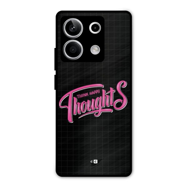 Joyful Thoughts Metal Back Case for Redmi Note 13 5G