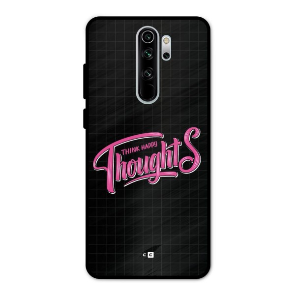 Joyful Thoughts Metal Back Case for Redmi Note 8 Pro