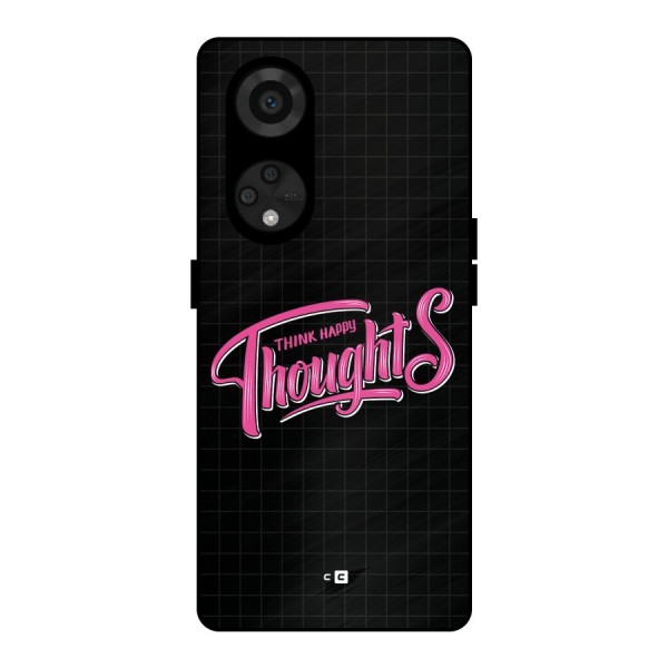 Joyful Thoughts Metal Back Case for Reno8 T 5G