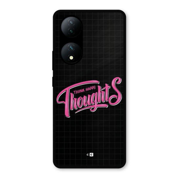 Joyful Thoughts Metal Back Case for Vivo T2