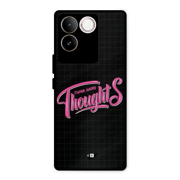 Joyful Thoughts Metal Back Case for Vivo T2 Pro