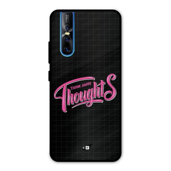 Joyful Thoughts Metal Back Case for Vivo V15 Pro