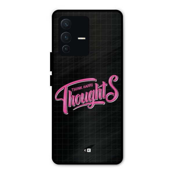 Joyful Thoughts Metal Back Case for Vivo V23 Pro