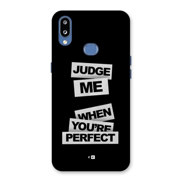 Judge Me When Back Case for Galaxy M01s