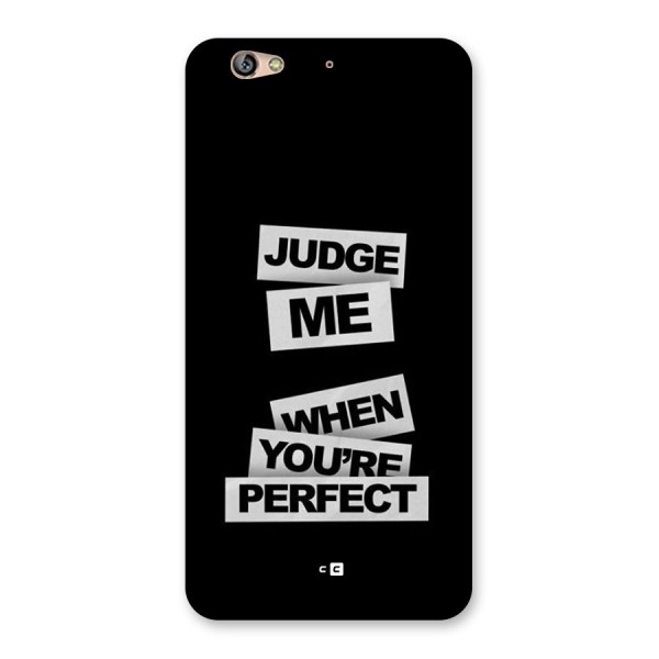 Judge Me When Back Case for Gionee S6