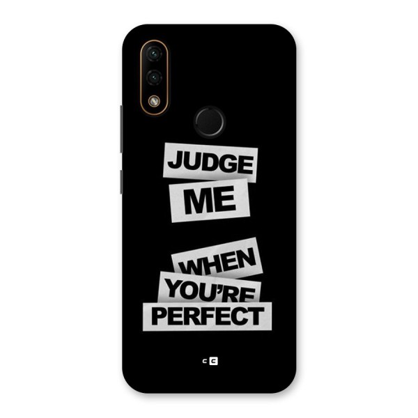 Judge Me When Back Case for Lenovo A6 Note