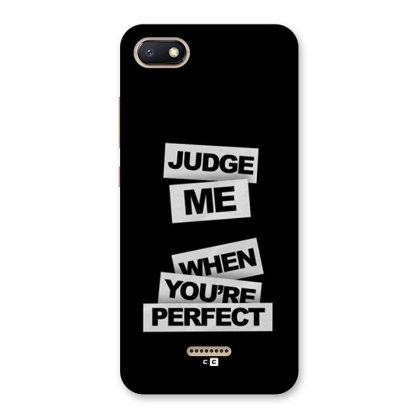 Judge Me When Back Case for Redmi 6A