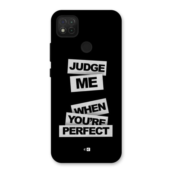 Judge Me When Back Case for Redmi 9C