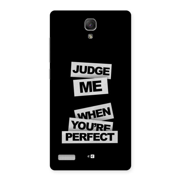 Judge Me When Back Case for Redmi Note