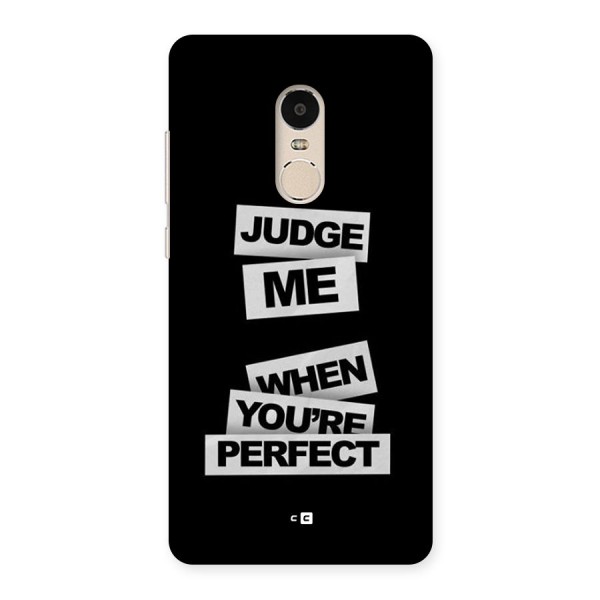 Judge Me When Back Case for Redmi Note 4