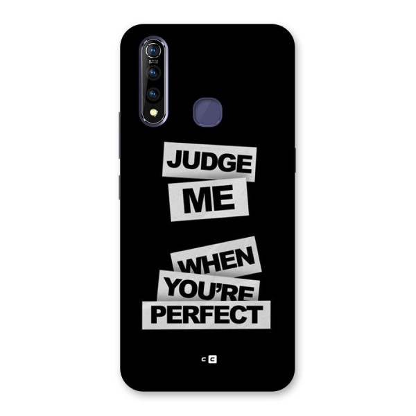 Judge Me When Back Case for Vivo Z1 Pro