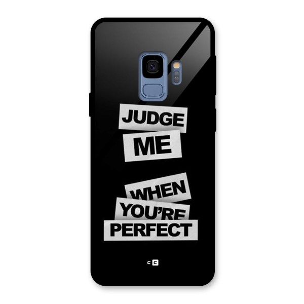 Judge Me When Glass Back Case for Galaxy S9