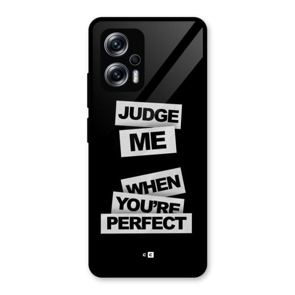 Judge Me When Glass Back Case for Redmi K50i